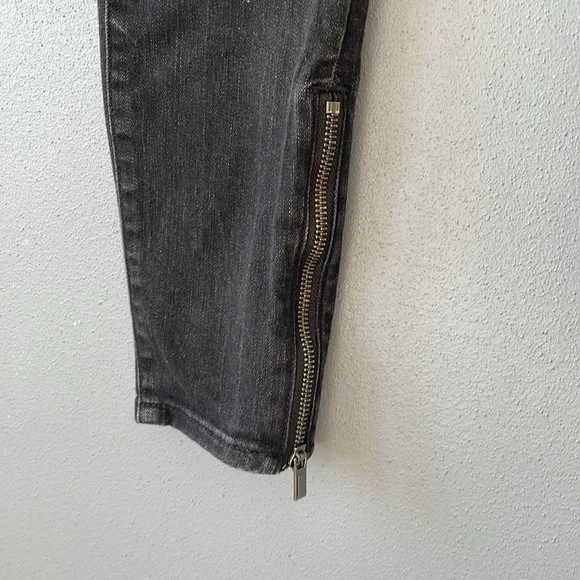 Athelta Sculptek Zip Ankle Stretch Skinny Jeans - Size 4 - carbon wash - Picture 8 of 13